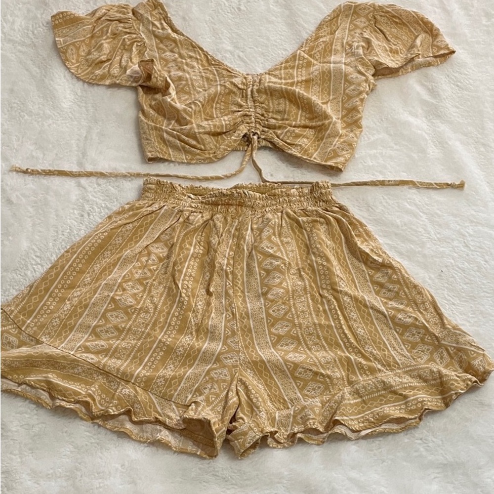 Boho Tan Bikini Set